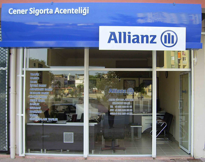 Ustunler Reklam Allianz Sigorta Sarnic Izmir 730 180 Cm Facebook